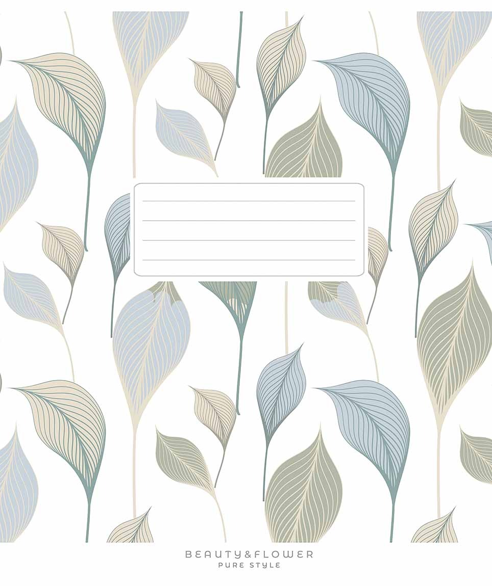 Student's notebook "Schoolboy" 48 sheets == /3341L/ "Beauty&flower" select UV varnish (girl) (10/100)
