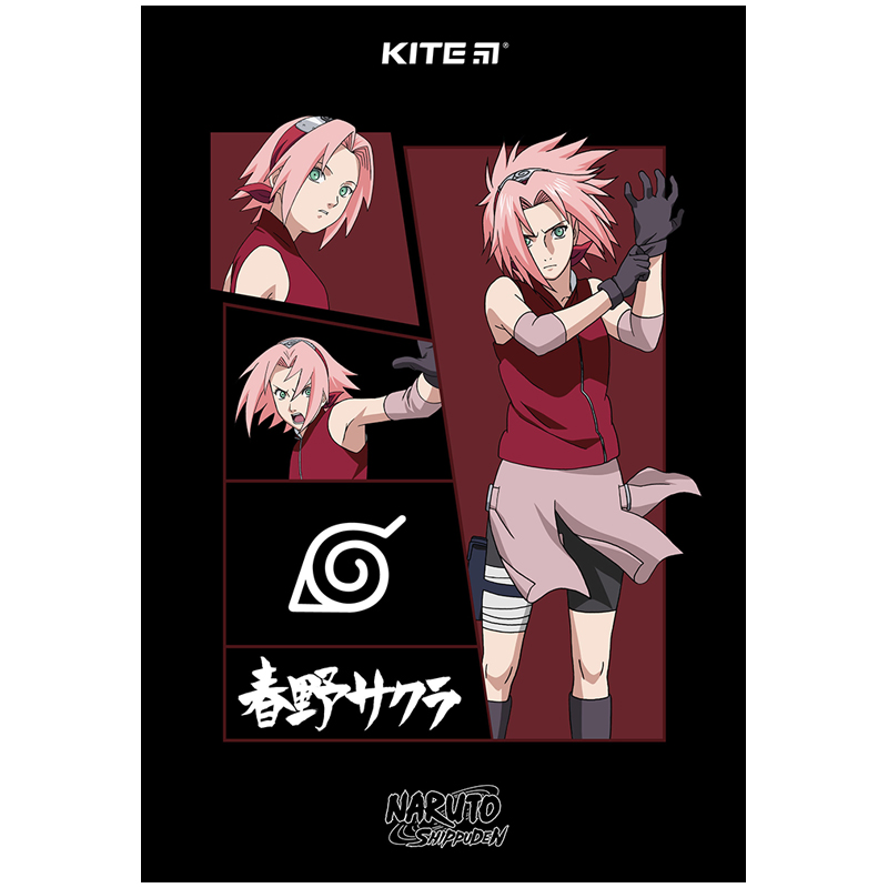 Notepad-tablet A5+/50 "Kite" /NR23-194-2/ class. Naruto (1/10)