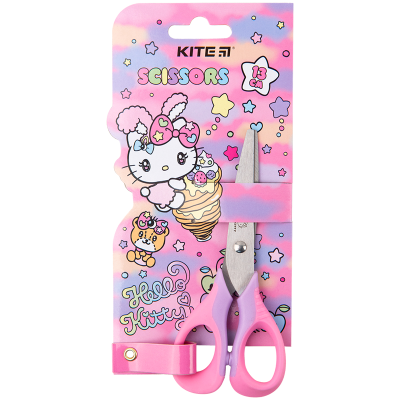 Ножиці  дитячі "Kite" /HK23-016/ Hello Kitty13см, гум. вставки (1/12)