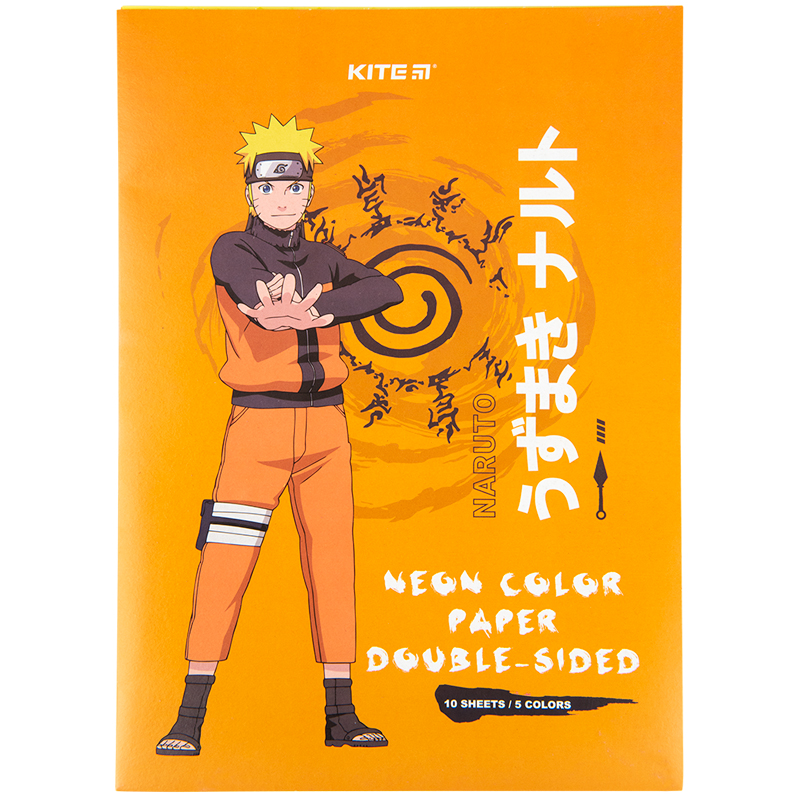 Colored paper "Kite" /NR23-252/ neon. A4/(10 sheets/5 circles) "Naruto" (1/50)