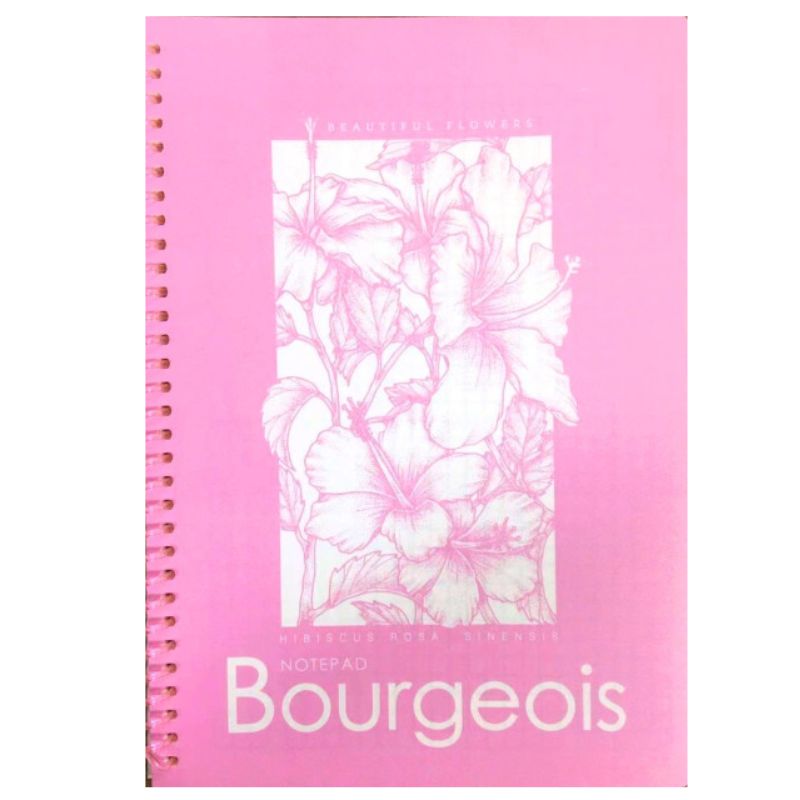 Блокнот А5/80 "Bourgeois" /N9625/ Пласт.обкл., спіраль, вн.блок 60г, # (1/80)