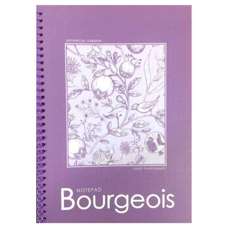 Блокнот А5/80 "Bourgeois" /N9626/ Пласт.обкл., спіраль, вн.блок 60г, # (1/80)