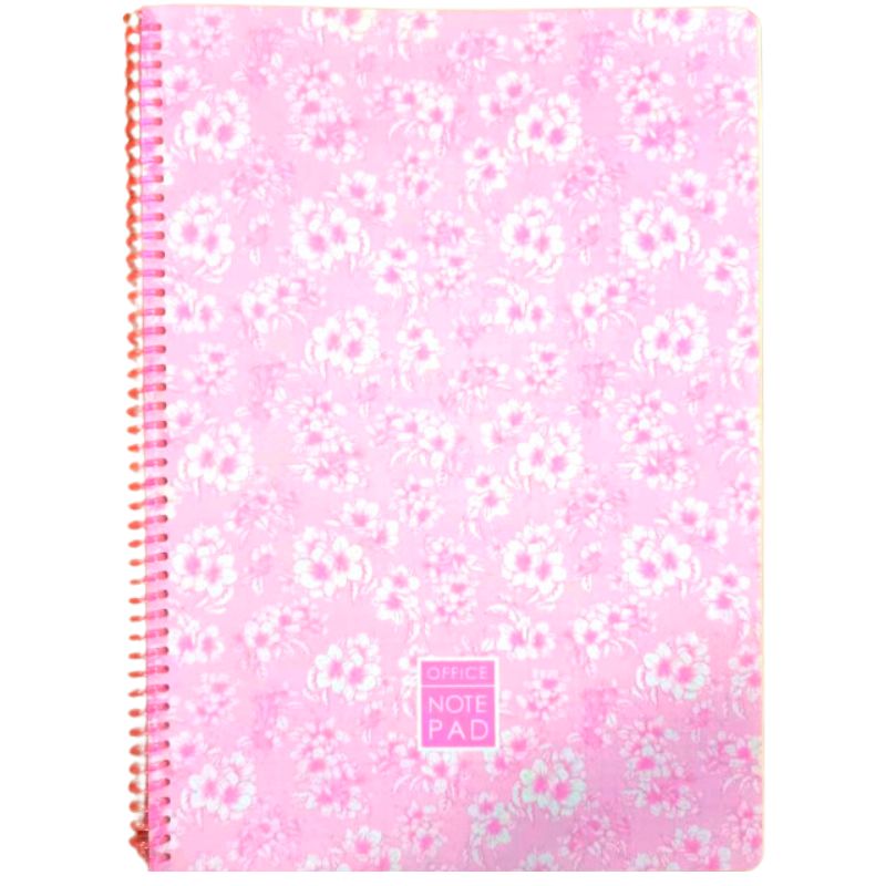 Notebook A4/80 "Bourgeois" /N9628/ Plastic cover, spiral, external block 60g, # (1/60)