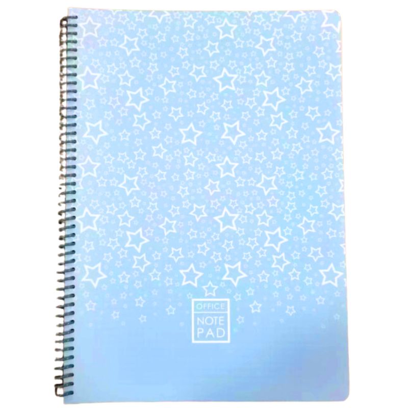 Notebook A4/80 "Bourgeois" /N9629/ Plastic cover, spiral, external block 60g, # (1/60)