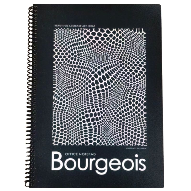 Notebook A4/80 "Bourgeois" /N9630/ Plastic cover, spiral, external block 60g, # (1/60)