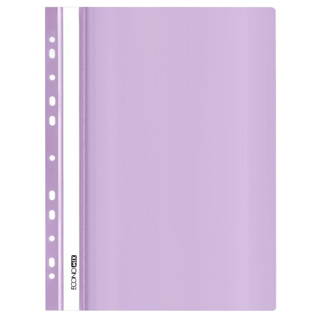 Speed ​​stapler pl. euro perf "Economix" /E31510-88/ A4 lavender, gloss, 120/160 μm (10)