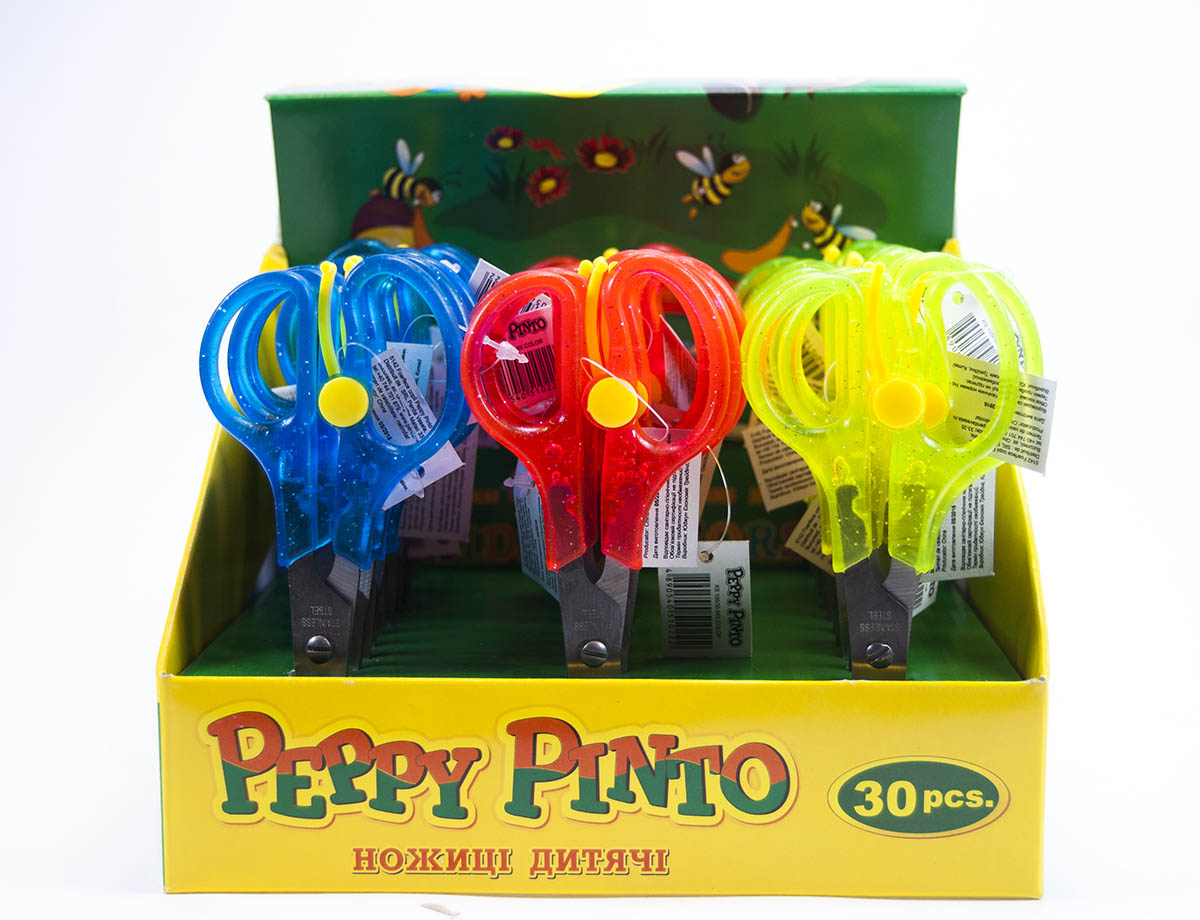 Ножиці ДИТЯЧІ "Peppy Pinto" /SP 1005/30/   13.5 см.  (30/240)