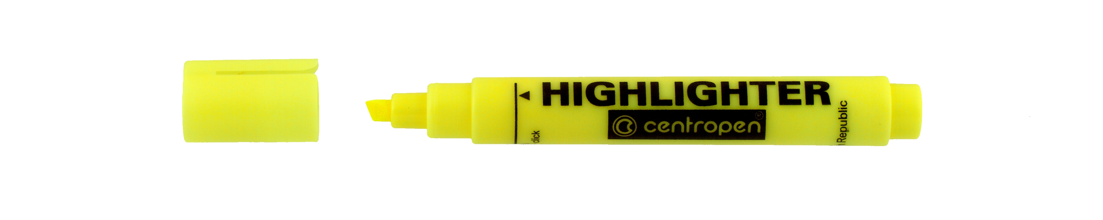 Text marker "Centropen" /8852/05/ "Fax", 1-4.6 mm, yellow (10)