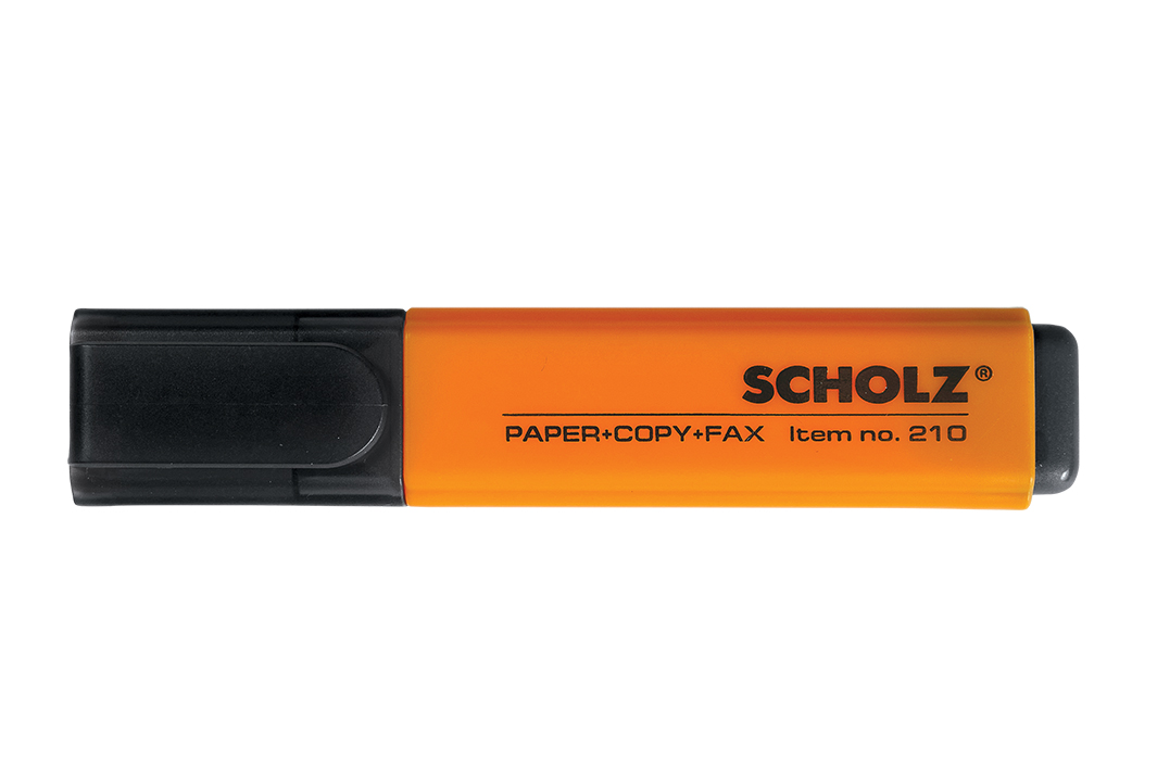 Маркер текстовий "SCHOLZ" /210/ 1-5 мм, помаранчевий (10/600)