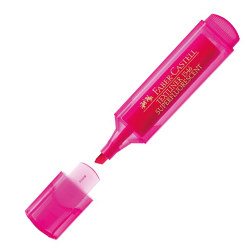 Marker "Faber-Castell" /154628/ TEXTLINER SUPERFLUOR, pink (10)