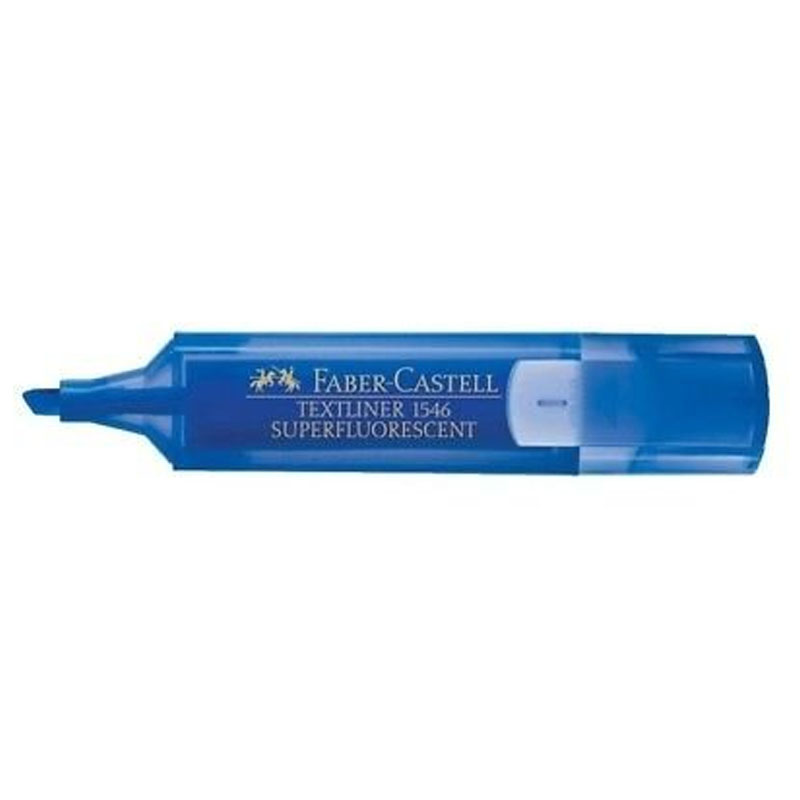 Marker "Faber-Castell" /154652/ TEXTLINER SUPERFLUOR, blue (10)