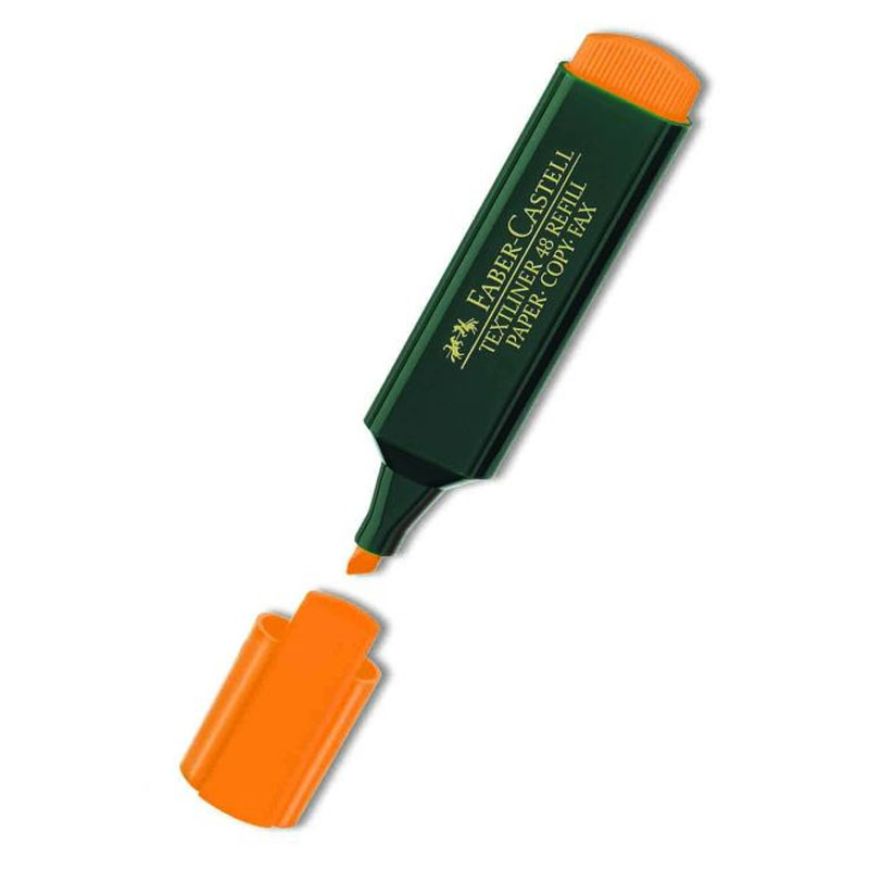 Marker "Faber-Castell" /154815/ TEXTLINER orange, green. case (10)
