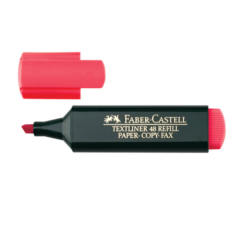 Marker "Faber-Castell" /154821/ TEXTLINER red, green. case (without package) (10)