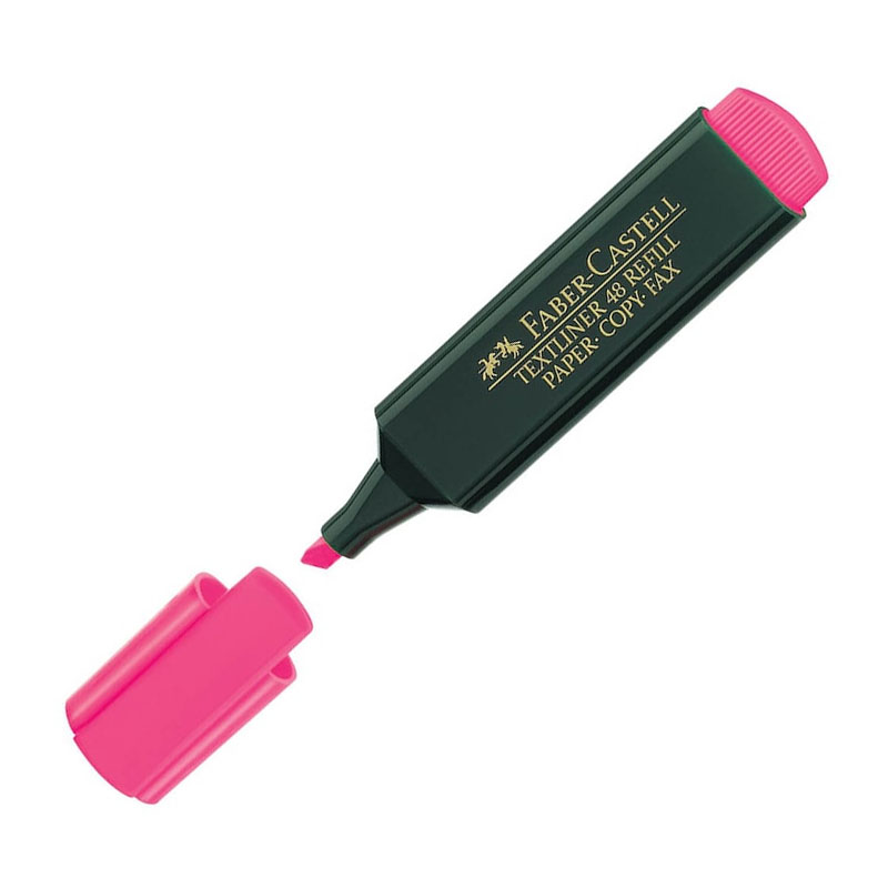Marker "Faber-Castell" /154828/ TEXTLINER pink, green. case (10)