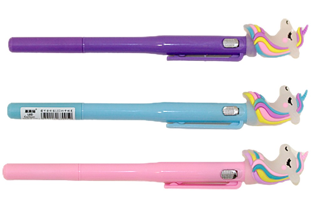 Gel pen "WB" /13361/ with illumination, gel, 0.5 mm "Unicorn" 40 pcs/pack (40)