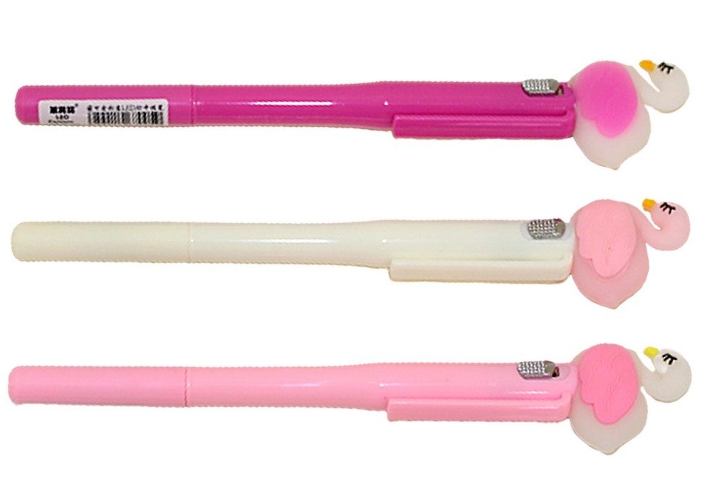 Gel pen "WB" /13363/ with illumination, gel, 0.5 mm "Flamingo" 40 pcs/pack (40)
