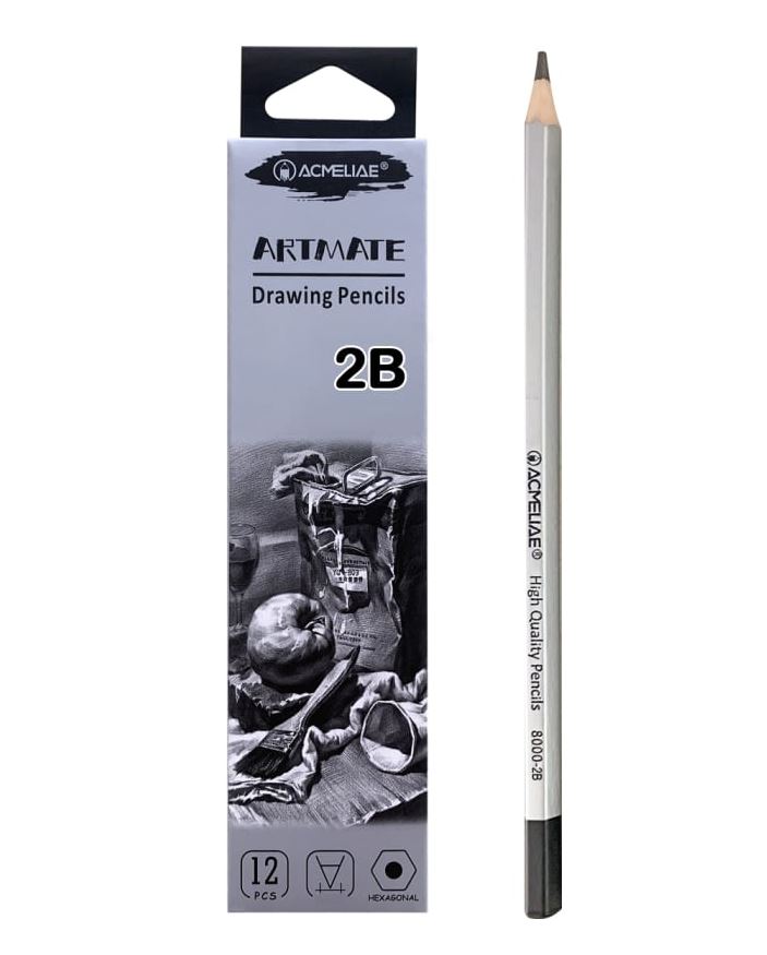 Pencil h/g "Acmeliae" /8000-2B/ 2B "Artmate" (12/144)