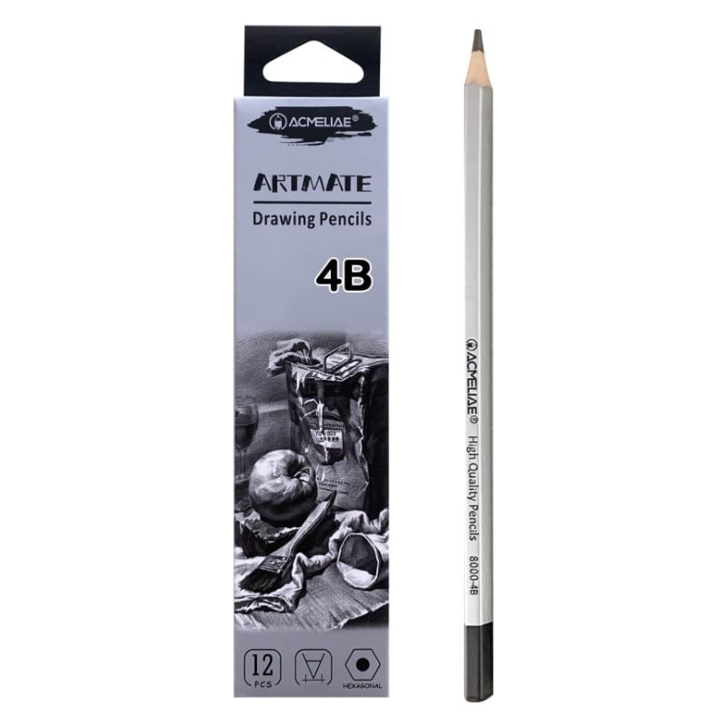 Pencil h/g "Acmeliae" /8000-4B/ 4B "Artmate" 2.4mm (12/144)