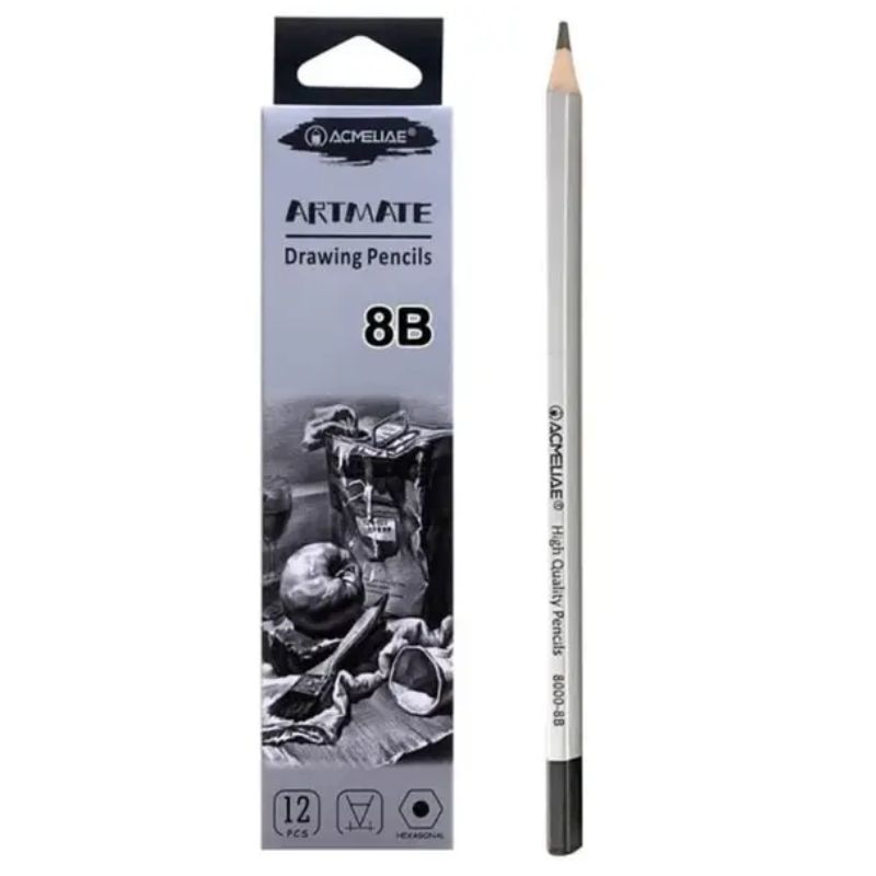 Pencil h/g "Acmeliae" /8000-8B/ 8B "Artmate" (12/144)