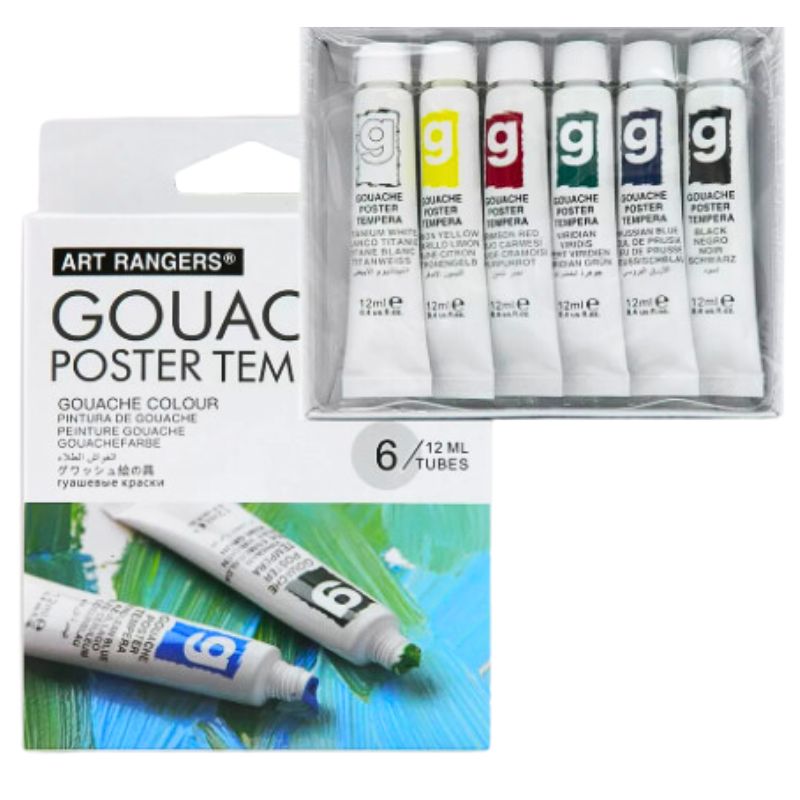 Gouache paints "Art rangers" /EG0612C/ 6 pcs.*12ml tube layer, substrate (1/20/100)
