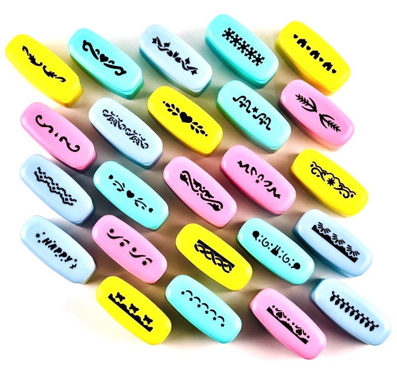 Shaped hole punch /829-M-24/ L-6.5cm "Patterns" (1/24)
