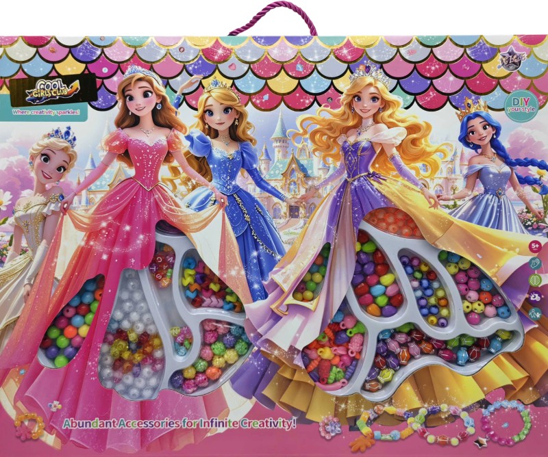 Set for creativity /22565/ for weaving - beads "Princess" 40*32cm (1/30)