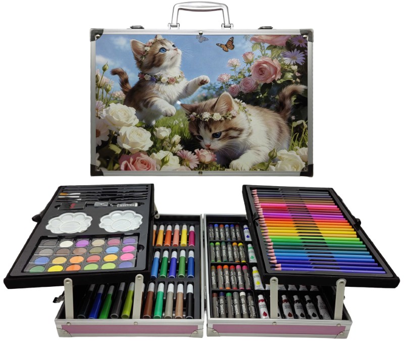 Kit for creativity /145-CAT/ "Kittens" 145 items, suitcase 34*23*9cm (1/6)