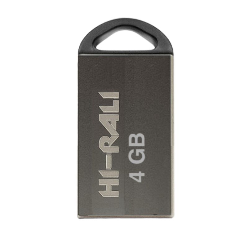 Флеш пам'ять "Hi-Rali" 4GB Mini Fit серiя срібло