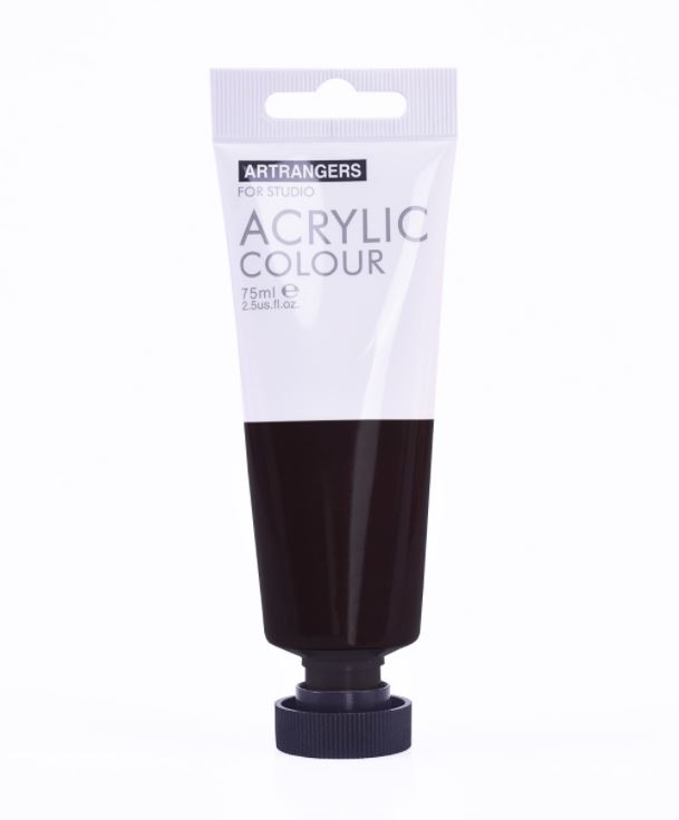 ACRYLIC "Art rangers" /FEA908/ "Black" 75ml, sq. tuba (1/6/72)