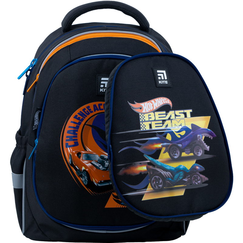 Semi-frame backpack "Kite" /HW22-700M (2p)/ Education 700 (2p) "Hot Wheels" (61533) (1/6)