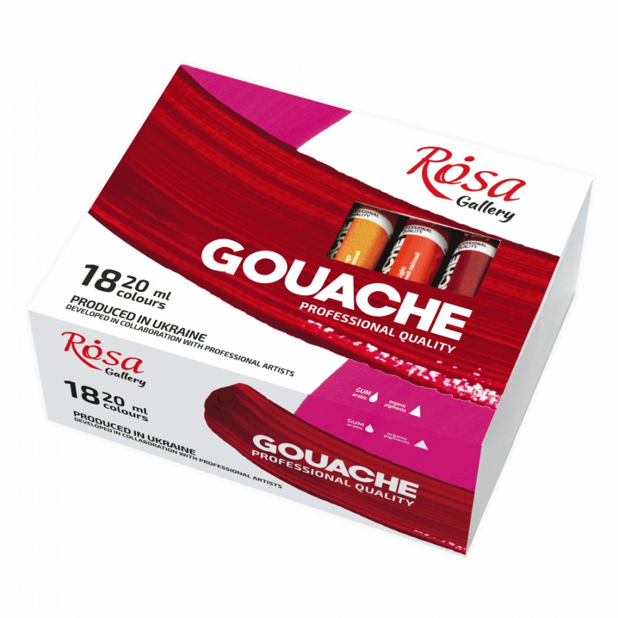 Gouache "ROSA Gallery" 18 col. 20 ml /221554/ (1/2)