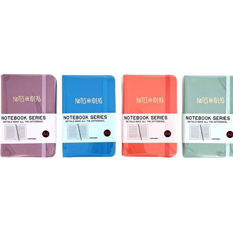 Notebook 14*21cm/80 sheets "JO" /5803-10/ on an elastic band == "Notes ideas", mix (1/16)