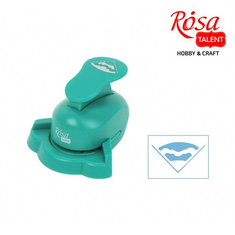 Corner hole punch "ROSA Talent" /021/ for photo "Pattern-15" 2.5 cm