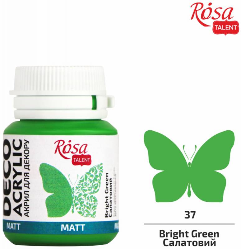 ACRYLIC for decoration "ROSA TALENT" /37/ Light green, matte, 20ml (1/140)