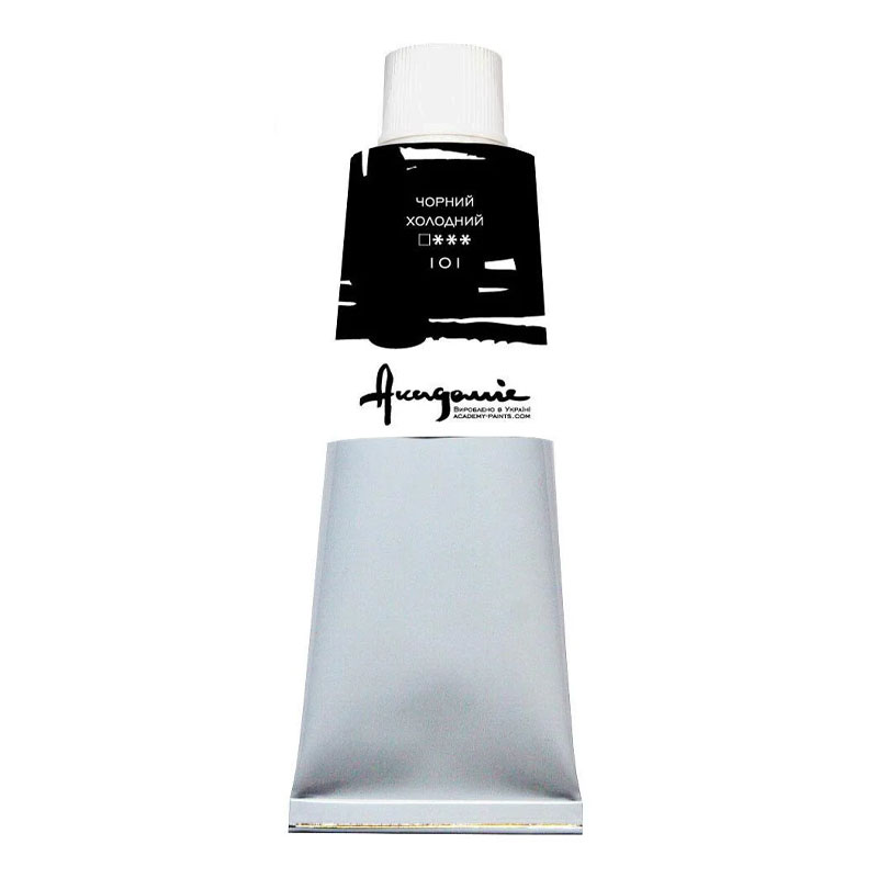 Oil paint "Academy" /101/ Black Cold, 100 ml (1/5)