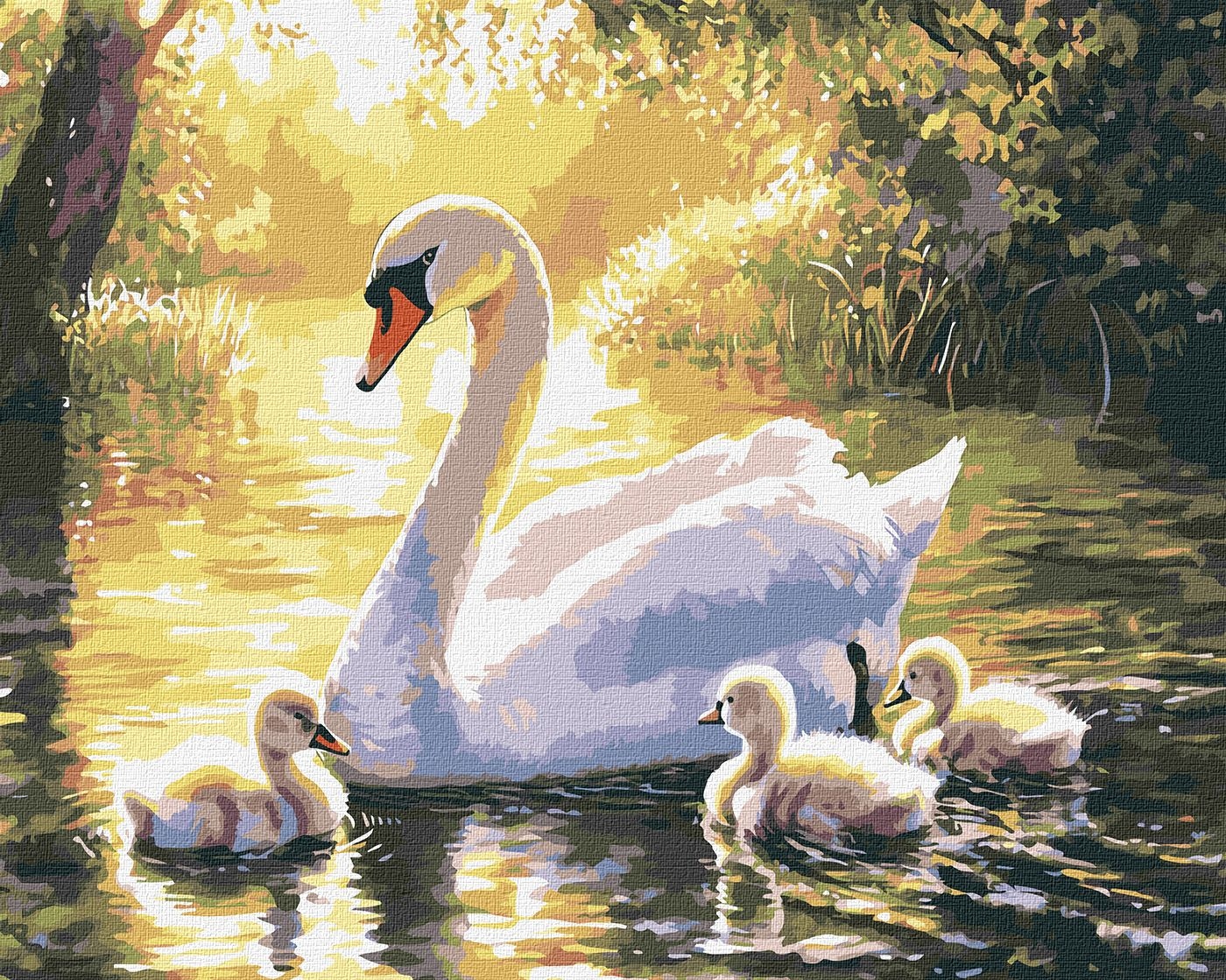 Painting by numbers "Ideyka" /KHO6715/ "Evening swim" 40*50cm