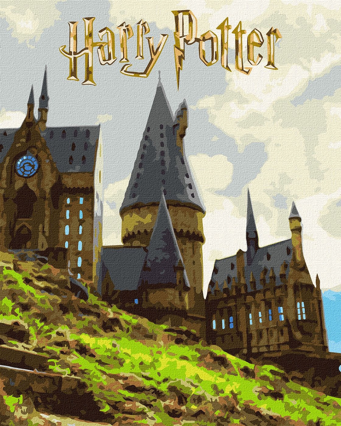 Painting by numbers "Ideyka" /KHO5232/ WB "Harry Potter: Landscape of Hogwarts with metallic paints" 40*50cm