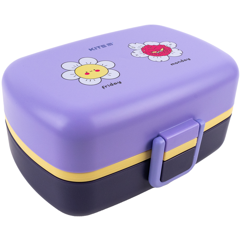 Lunch box "Kite" /K23-180-2/ 1150 ml, with purple filling (1/12/48)