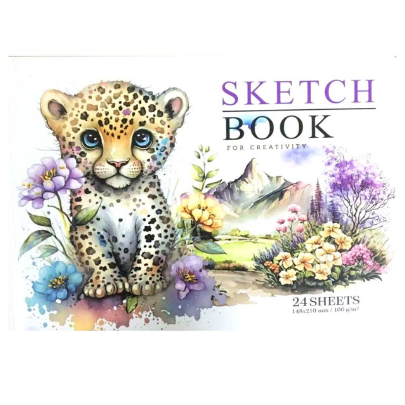 Sketchbook A5/24 "Bourgeois" /N9576/ TV cover, blank sheets, mat.lam. (1/60)