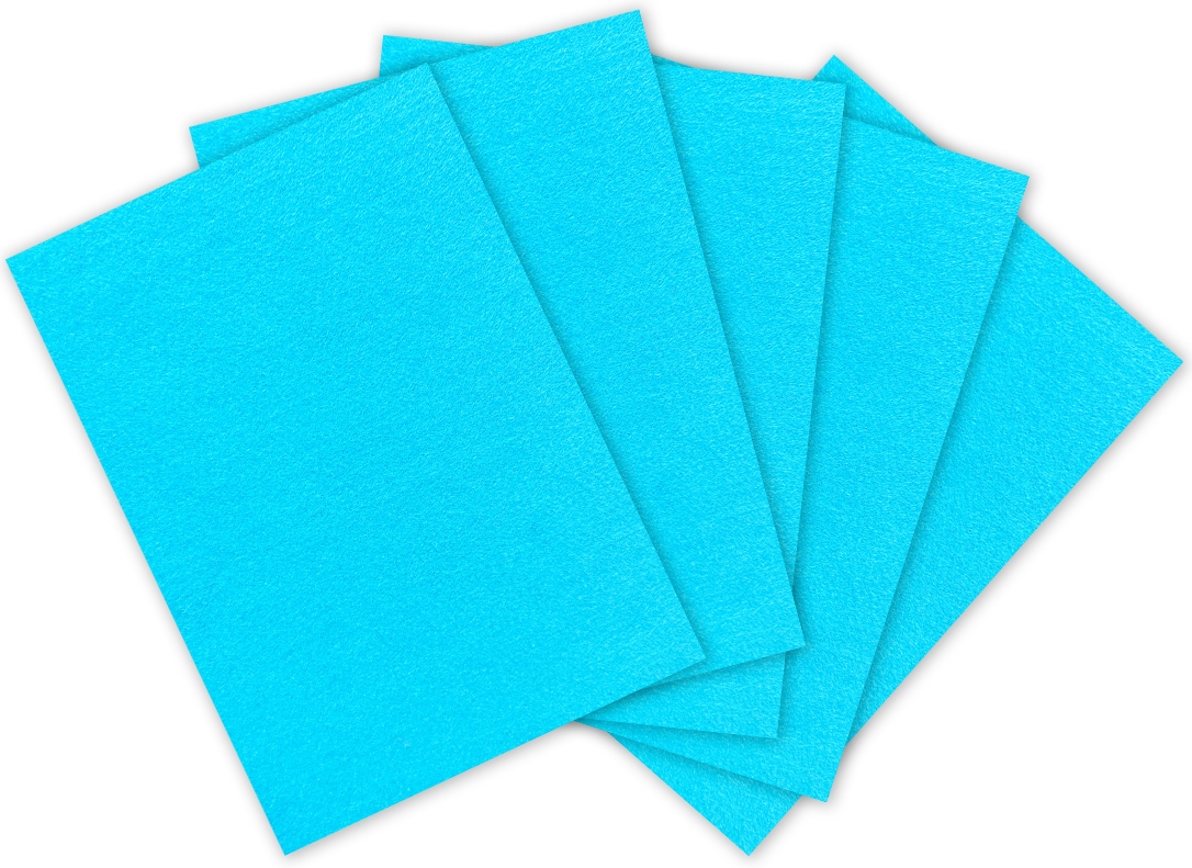 Felt "ASH" /F-180-019/ A4 (8 sheets/pack) blue (1/200)