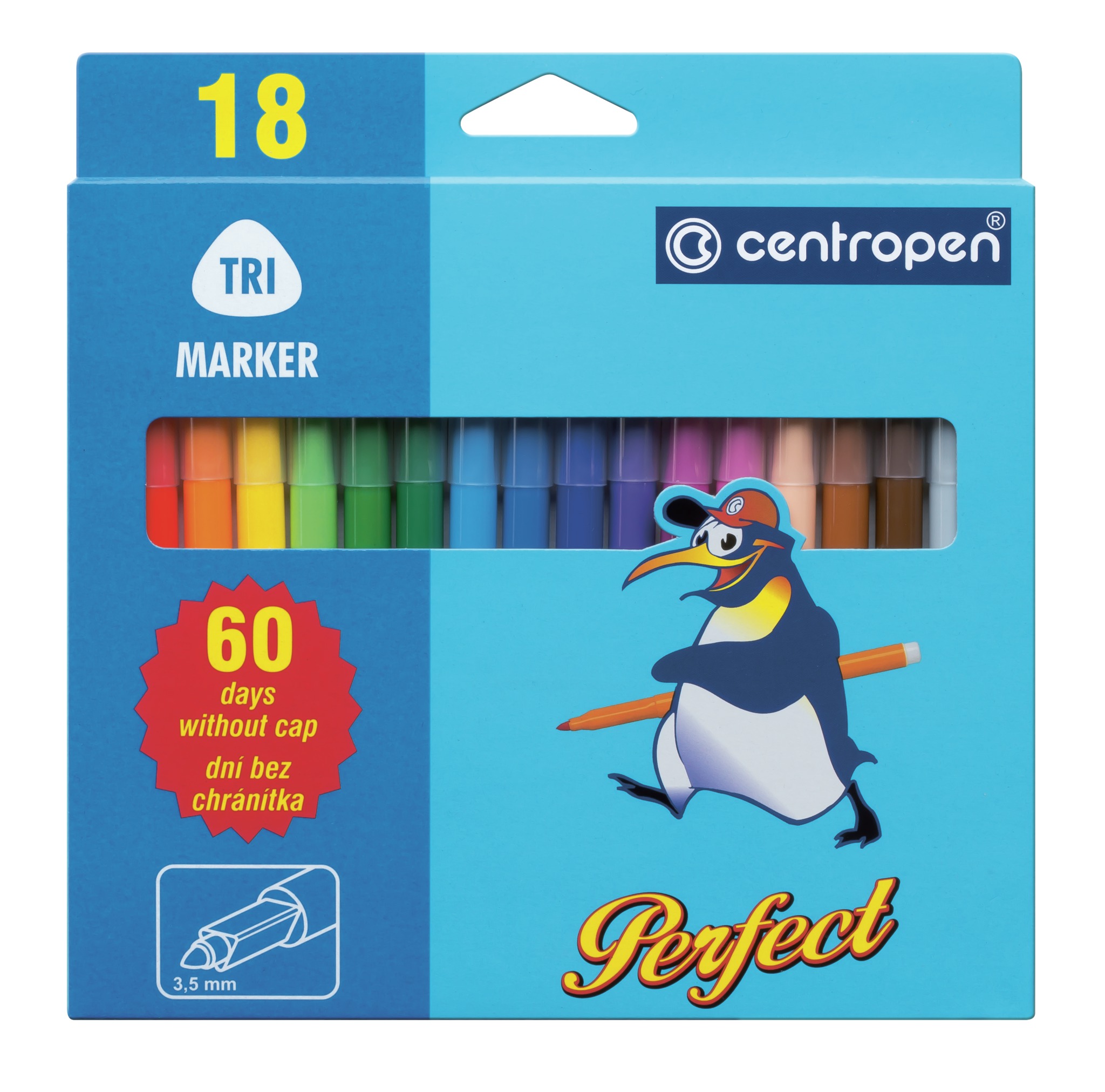 Felt-tip pens "Centropen" 18 pcs. /Cen-2510/18/ 60 days do not dry out (10/110)