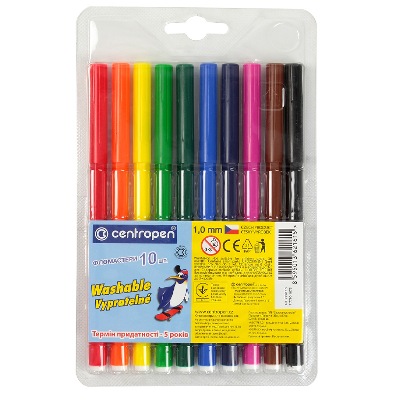 Felt-tip pens "Centropen" 10 pcs. /Cen-7790/10 TP/ (1/20/200)
