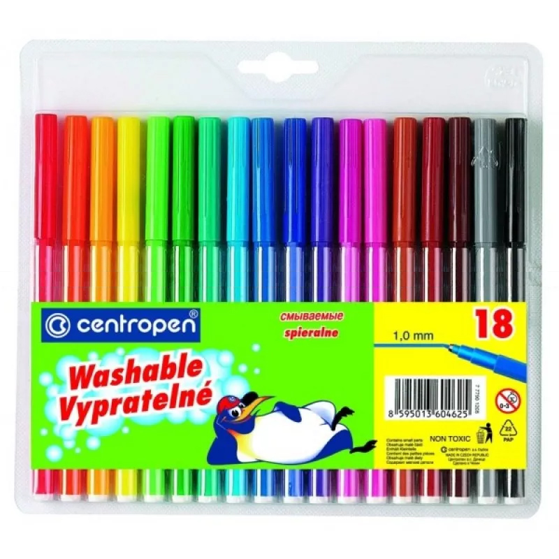 Felt-tip pens "Centropen" 18 pcs. /Cen-7790/18 TP/ (1/100)