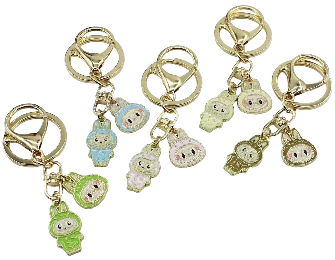 Metal keychain /F-332/ "Labubu Labubu" 6cm (12)