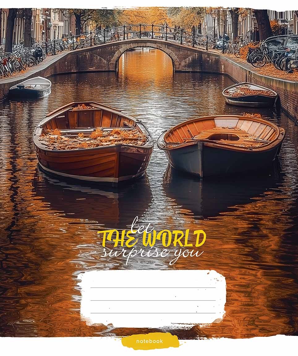 Зошит уч. "Школярик" 60арк.== /3548L/ "Let the world surprise you" ВД-лак (нейт) (10/80)