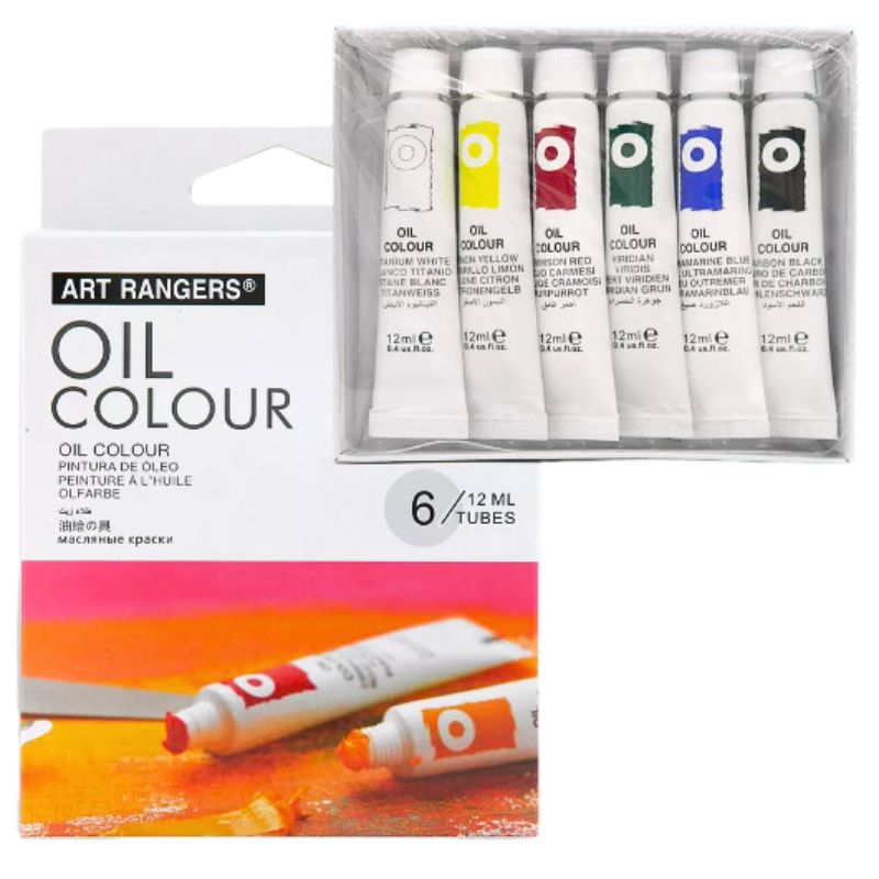 Set of oil paints "Art rangers" /EO0612C/ 6 pcs.*12ml layer tube, (1/20/100)