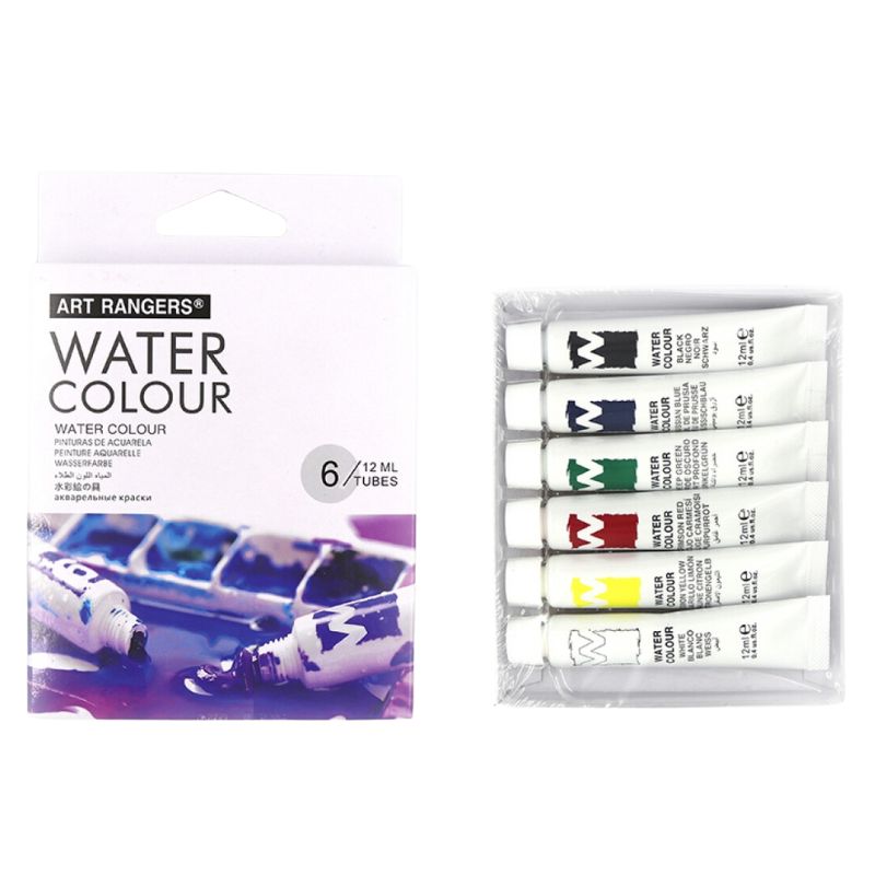 Watercolor "Art rangers" /EW0612C/PW31.06012.A/ 6 pcs.*12ml tube layer, substrate (1/20/100)