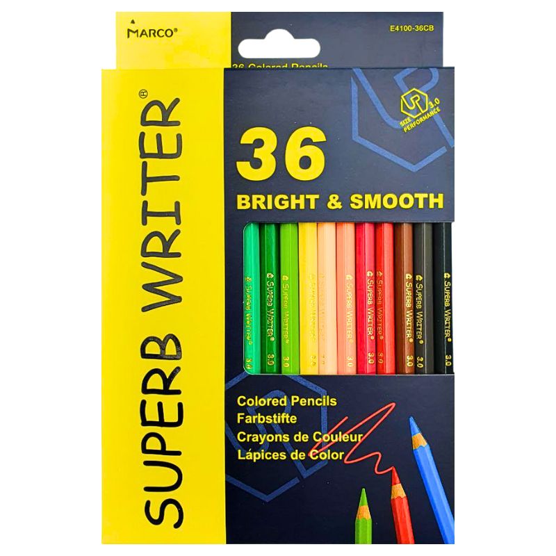 Colored pencils "Marco Superb writer" 36 pcs. /4100-36СV/ cardboard (1/4/80)