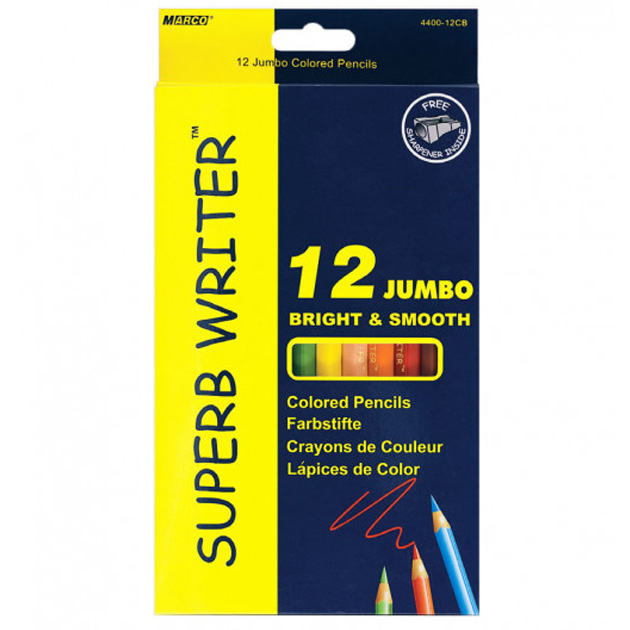 Colored pencils "Marco Superb writer" 12 col. /4400-12СВ/ JUMBO (12/72)