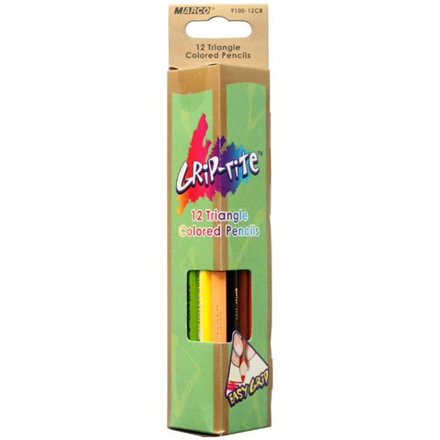 Colored pencils "Marco Grip-rite" 12 col. /9100-12SV/ cardboard (12/240)